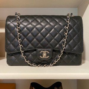Chanel Classic Double Flap Quilted Cavia